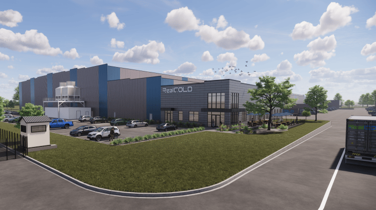 A rendering for Related Fund Management's planned 368,000 square-foot cold storage facility in Auburndale, Fla.